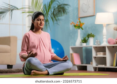 indian peaceful pregnant woman lotus 260nw 2326573711